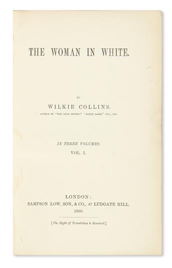 COLLINS, WILKIE. The Woman in White.